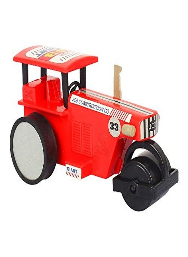 Shinsei Road Roller Maintenance Free Pullback Spring Action Race Toy Gift for Boys 3+ Years. Strong ABS Plastic, NO Sharp Edges, BIS Certified. Pack of 1, Color Red - Image 4